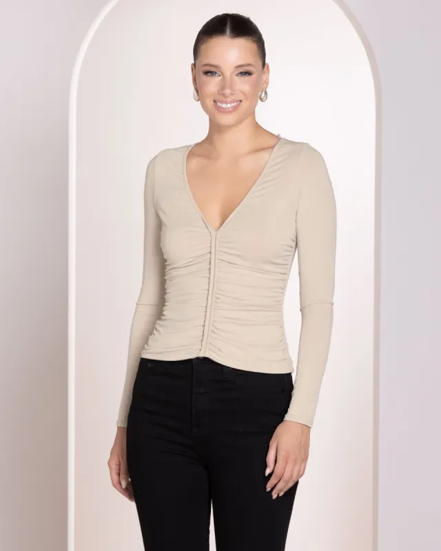 Destry Gathered Top sold by Pilgrim