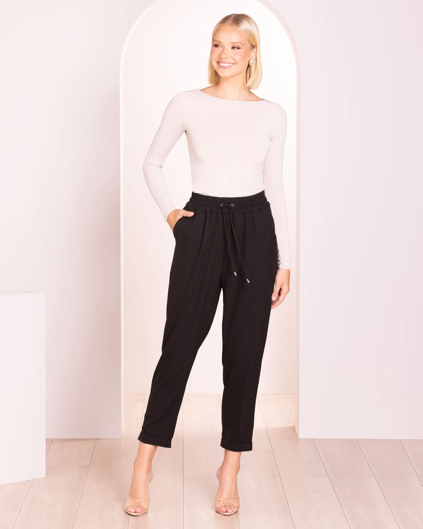 Marcelle Elastic Waist Pant sold by Pilgrim product image thumbnail 5