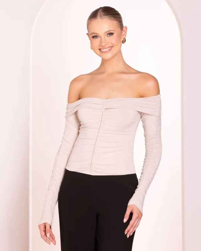Eira Off Shoulder Top sold by Pilgrim