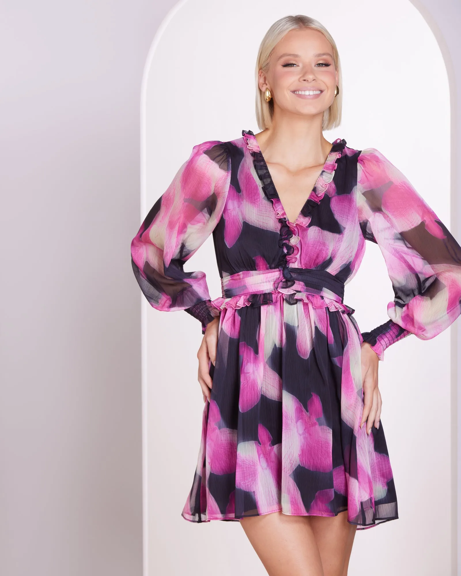 Serena Print Mini Dress sold by Pilgrim product image thumbnail 4