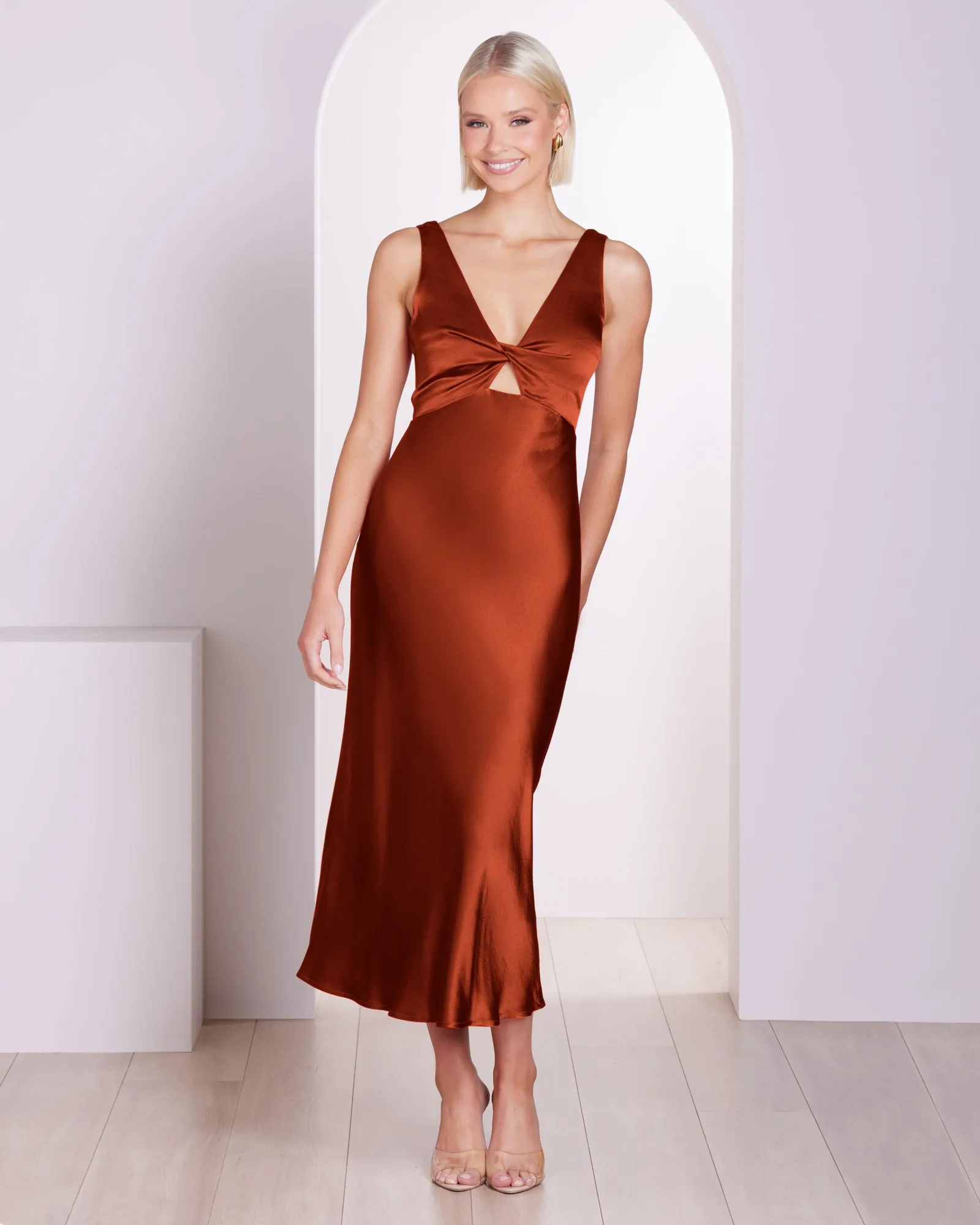 Jayla Twist Front Midi Dress sold by Pilgrim product image thumbnail 3