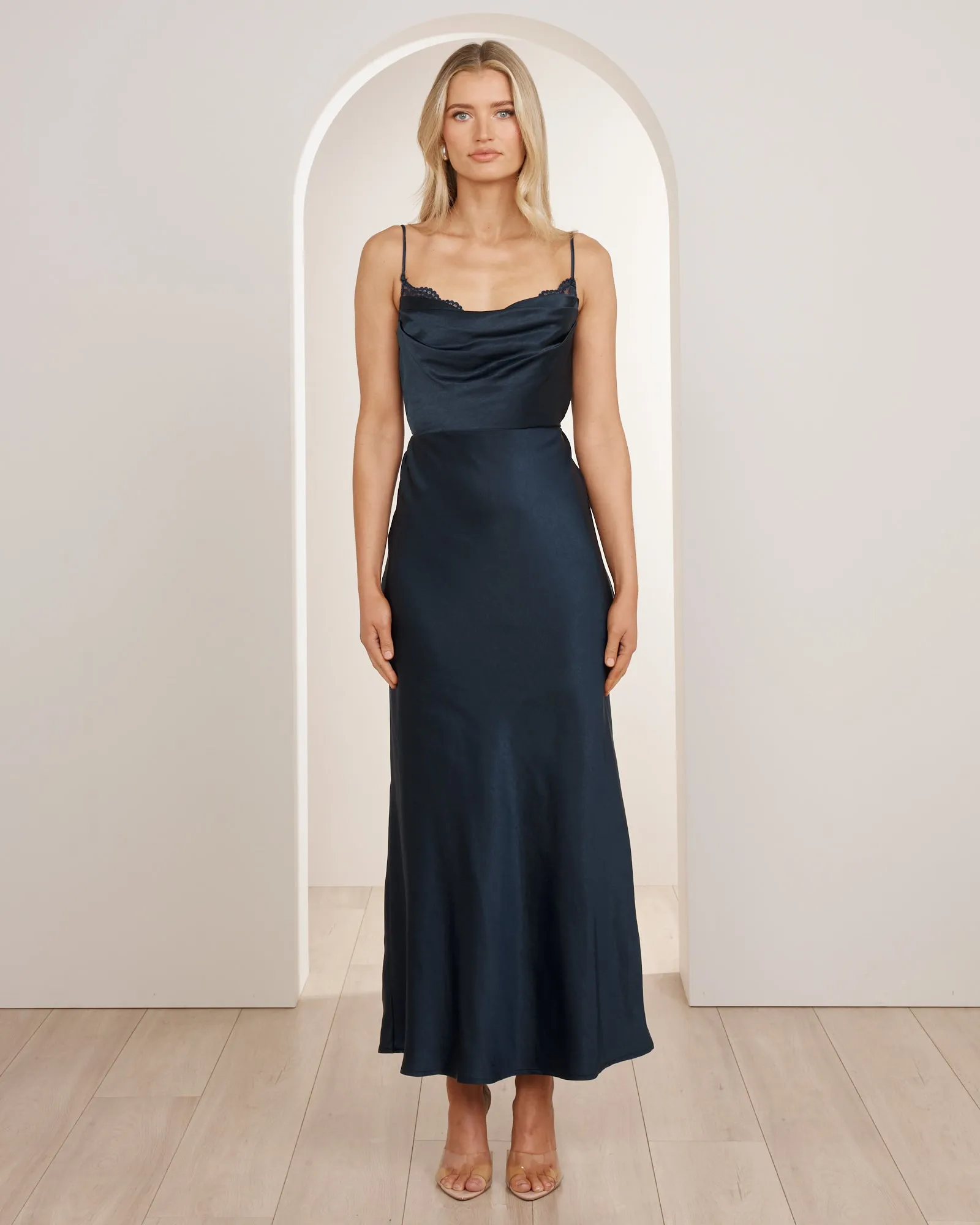 Mary Cowl Neck Dress sold by Pilgrim