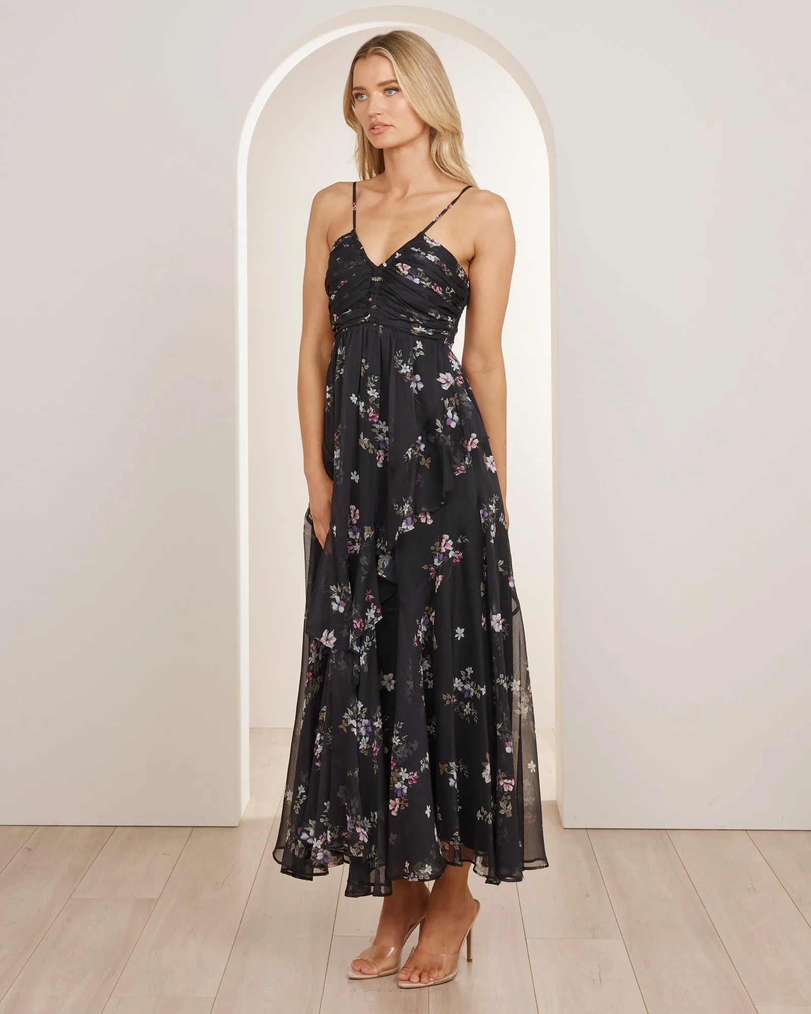 Mona Ruched Frill Dress sold by Pilgrim product image thumbnail 2