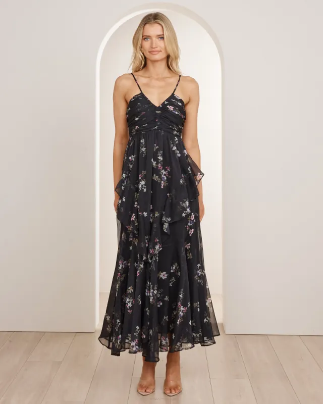 Mona Ruched Frill Dress sold by Pilgrim