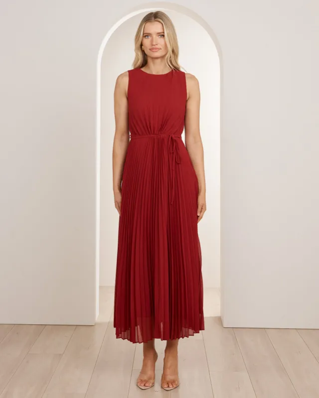Garcelle Pleated Midi Dress sold by Pilgrim