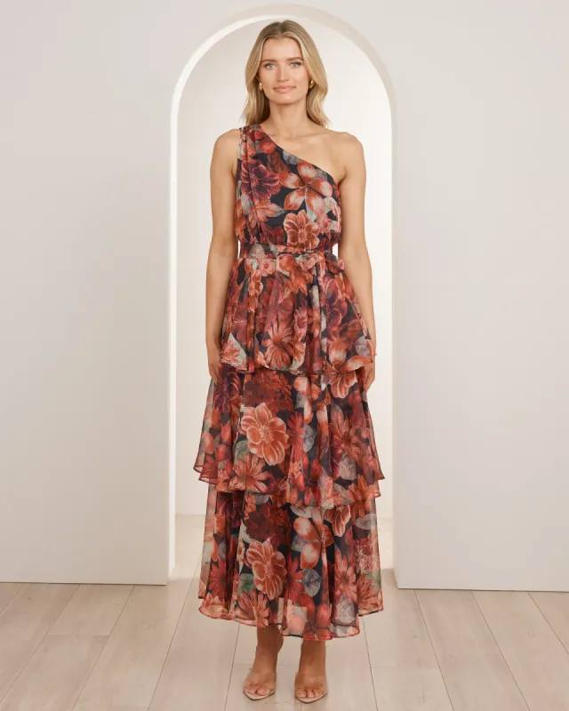 Leana One Shoulder Maxi Dress sold by Pilgrim