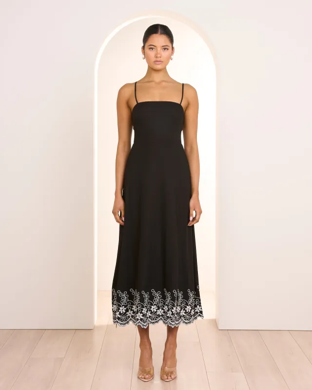 Iris Embroidered Midi Dress sold by Pilgrim
