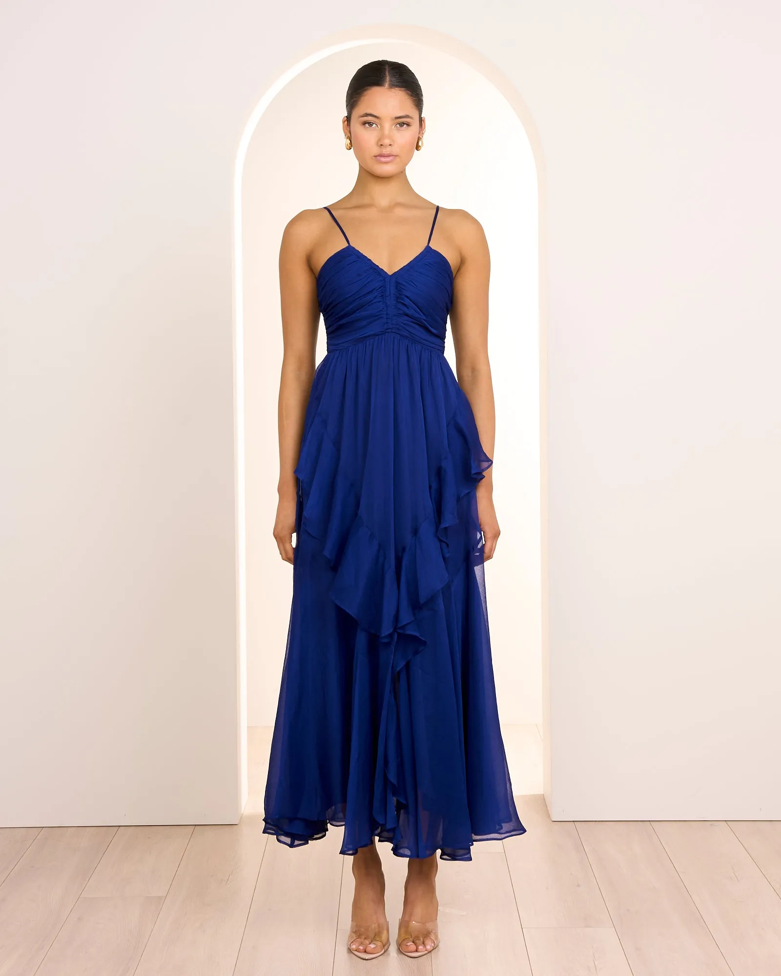 Janita Ruched Frill Dress sold by Pilgrim product image thumbnail 3