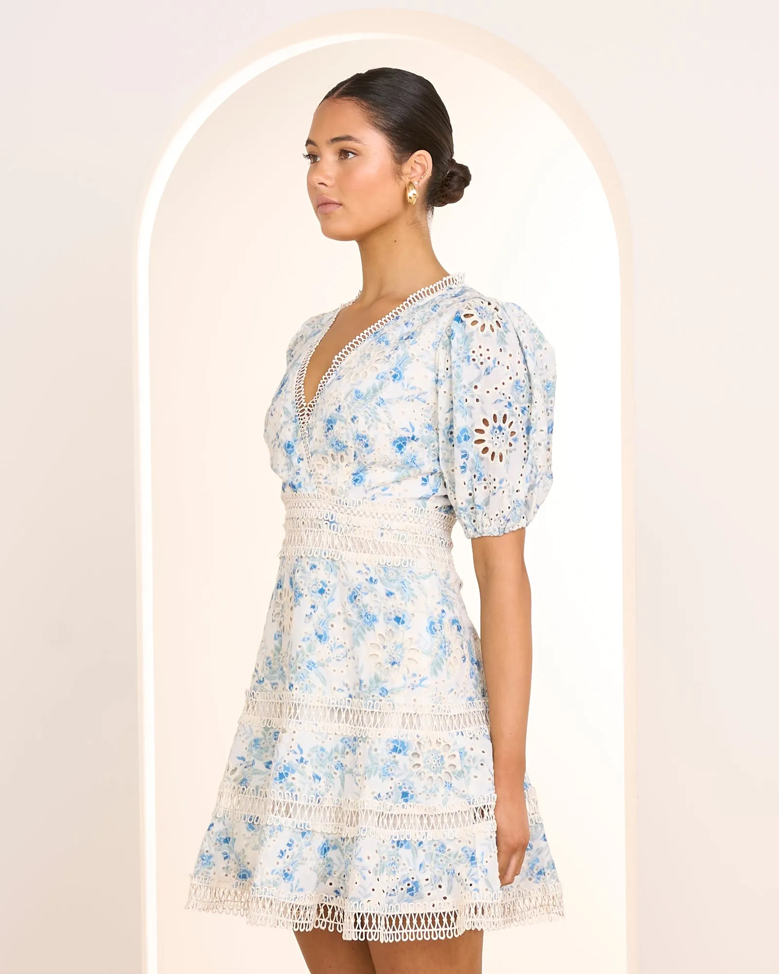 Desi Puff Sleeve Mini Dress sold by Pilgrim product image thumbnail 2