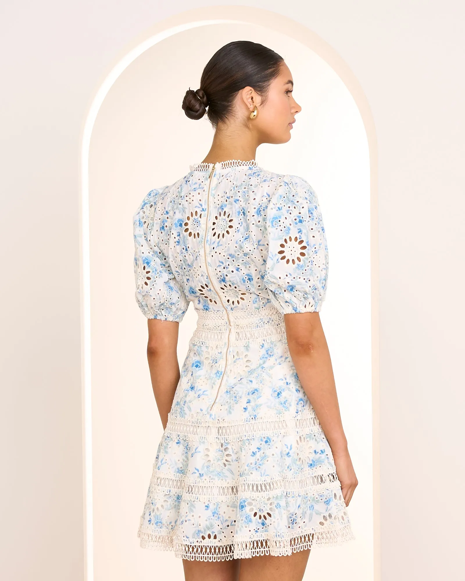 Desi Puff Sleeve Mini Dress sold by Pilgrim product image thumbnail 3