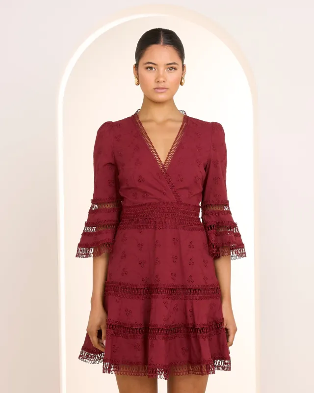 Riri Wrap Front Mini Dress sold by Pilgrim