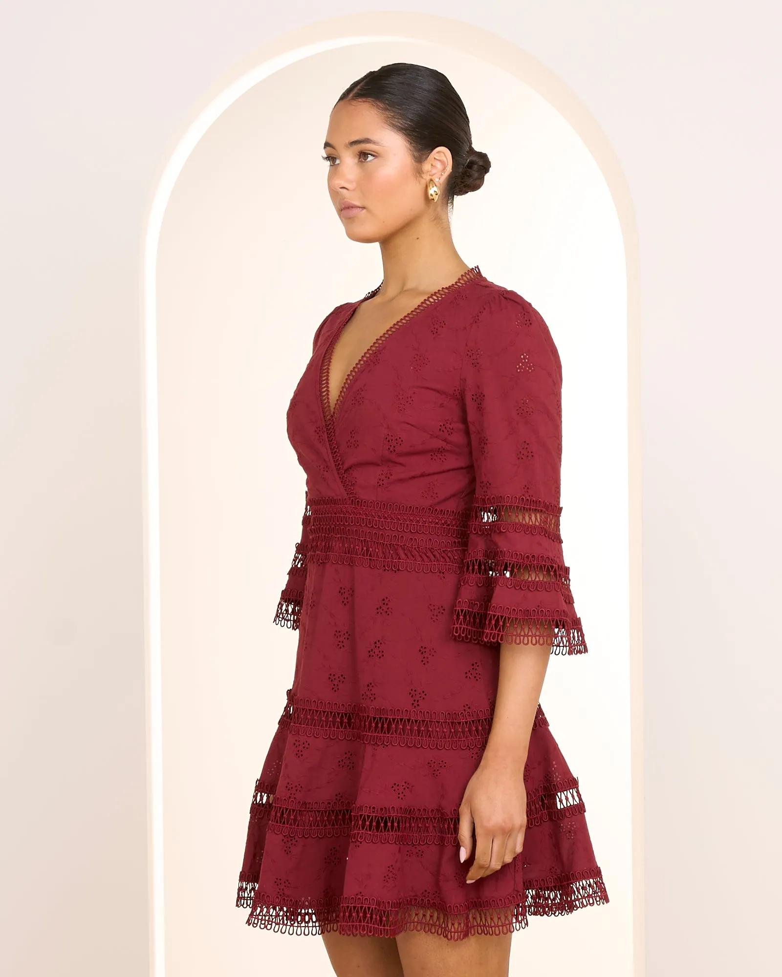 Riri Wrap Front Mini Dress sold by Pilgrim product image thumbnail 3