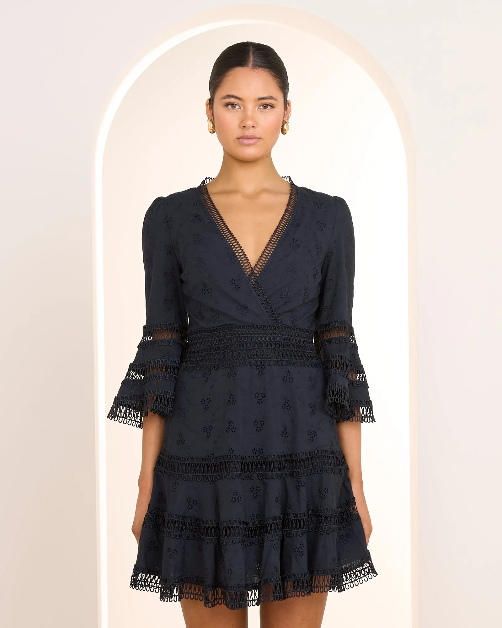 Riri Wrap Front Mini Dress sold by Pilgrim product image thumbnail 2