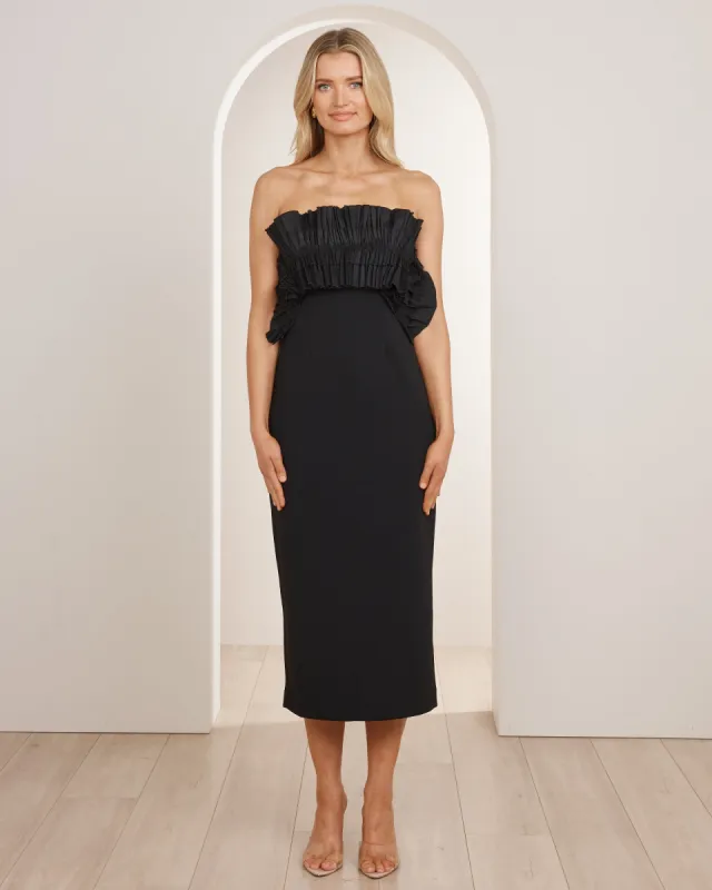 Peta Frill Detail Midi Dress sold by Pilgrim