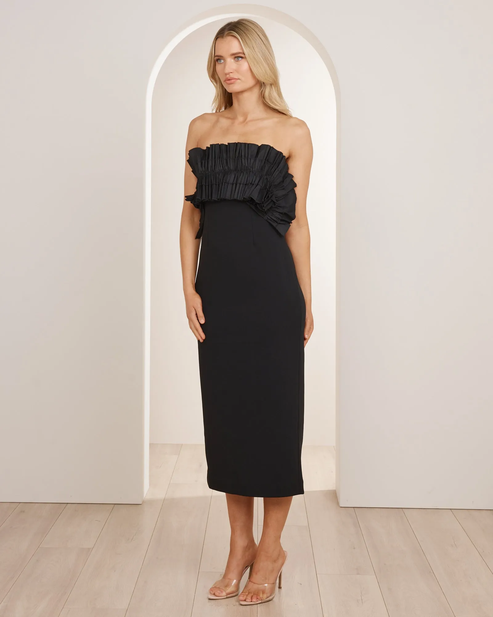 Peta Frill Detail Midi Dress sold by Pilgrim product image thumbnail 2