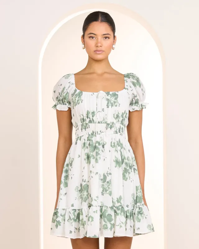 Kailee Puff Sleeve Mini Dress sold by Pilgrim