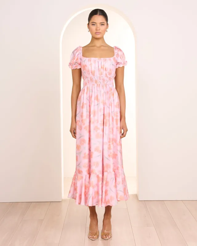 Ulla Puff Sleeve Midi Dress sold by Pilgrim
