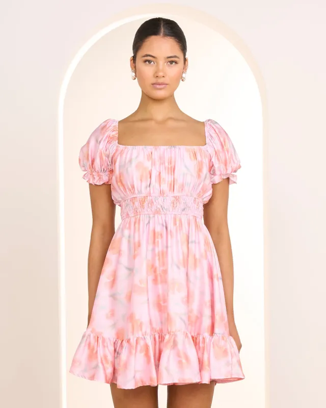 Uma Puff Sleeve Mini Dress sold by Pilgrim