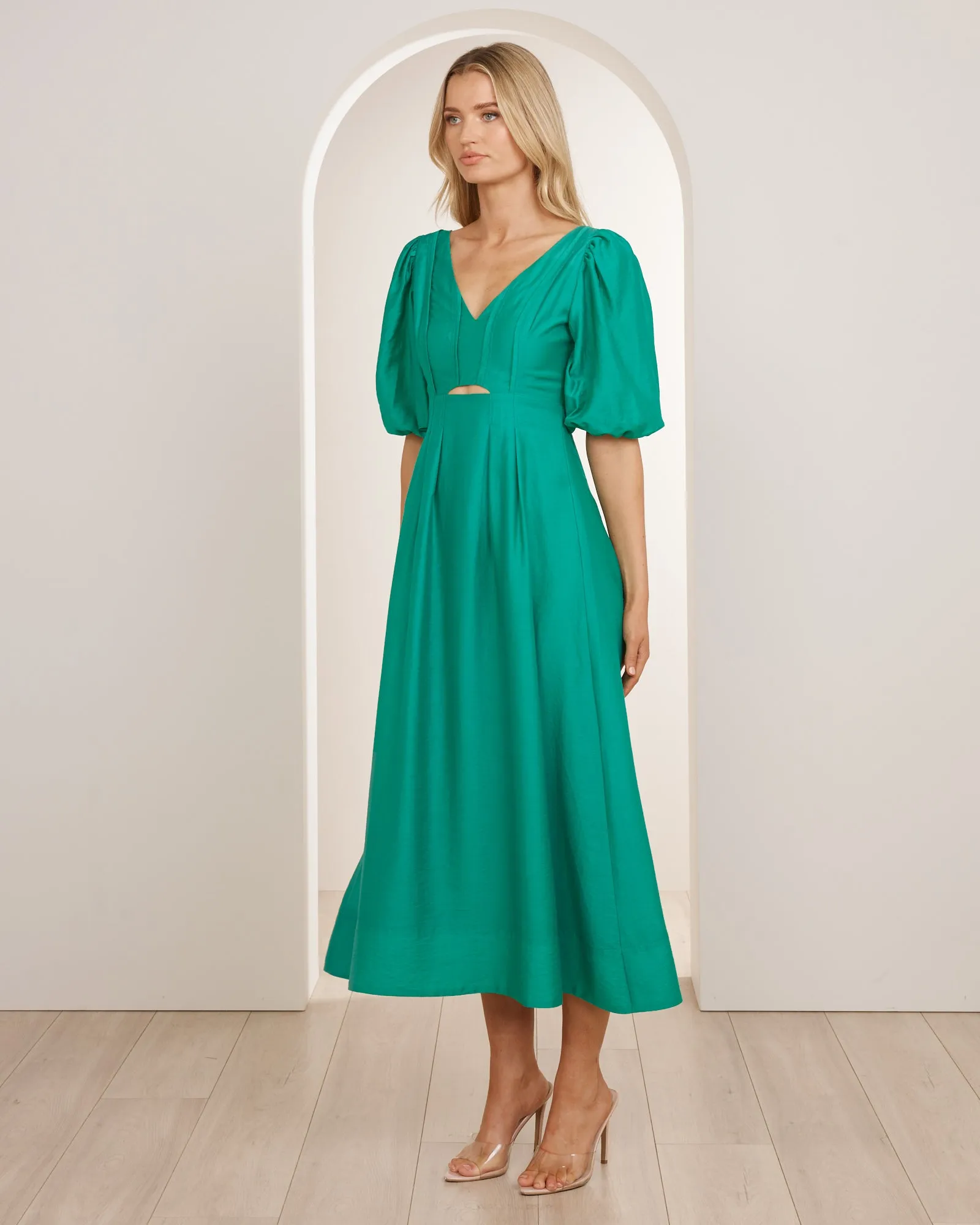 Clio Puff Sleeve Midi Dress sold by Pilgrim product image thumbnail 3