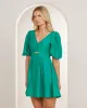 Aurora Puff Sleeve Mini Dress sold by Pilgrim