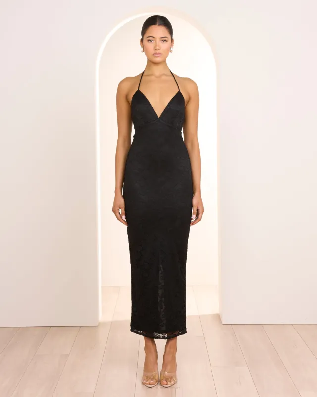 Ferris Lace Halter Maxi Dress sold by Pilgrim