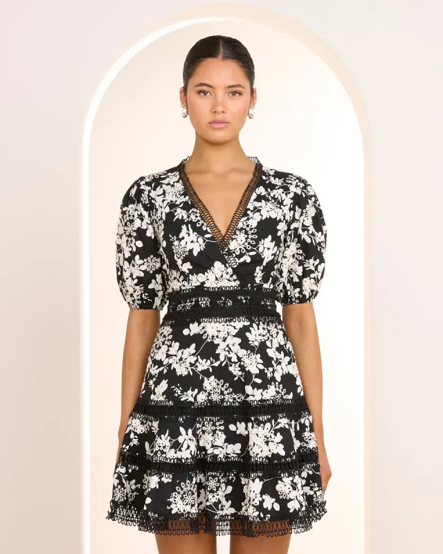 Brooke Puff Sleeve Mini Dress sold by Pilgrim