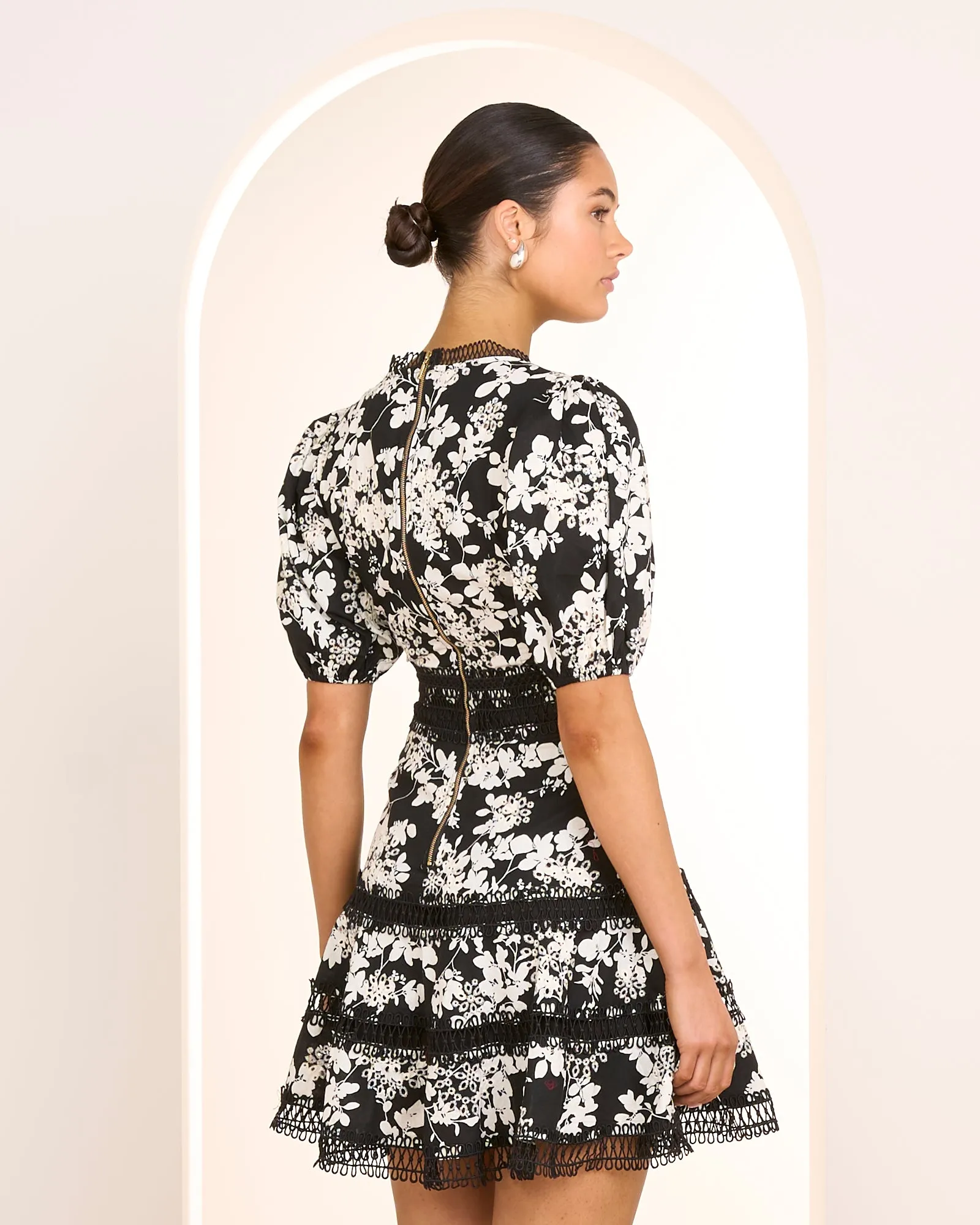 Brooke Puff Sleeve Mini Dress sold by Pilgrim product image thumbnail 3