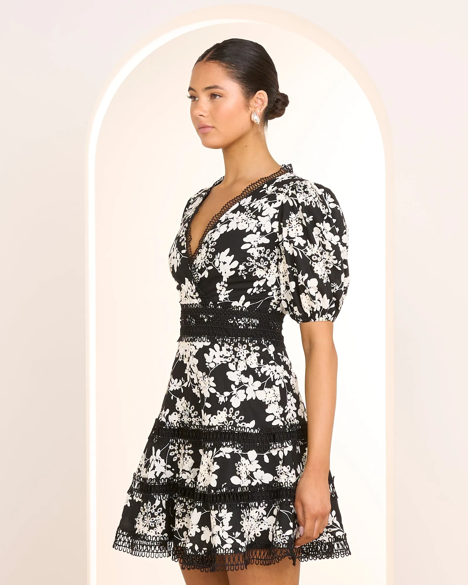 Brooke Puff Sleeve Mini Dress sold by Pilgrim product image thumbnail 2