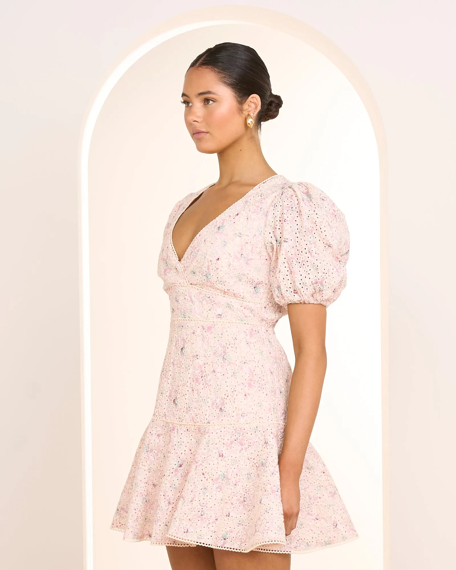 Dahlia Puff Sleeve Mini Dress sold by Pilgrim product image thumbnail 2