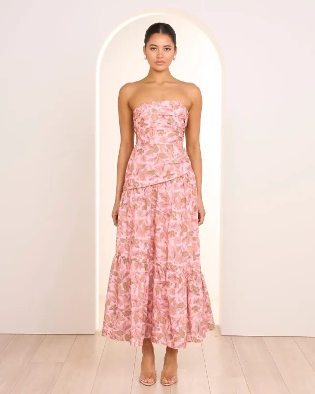 Desiree Strapless Maxi Dress sold by Pilgrim