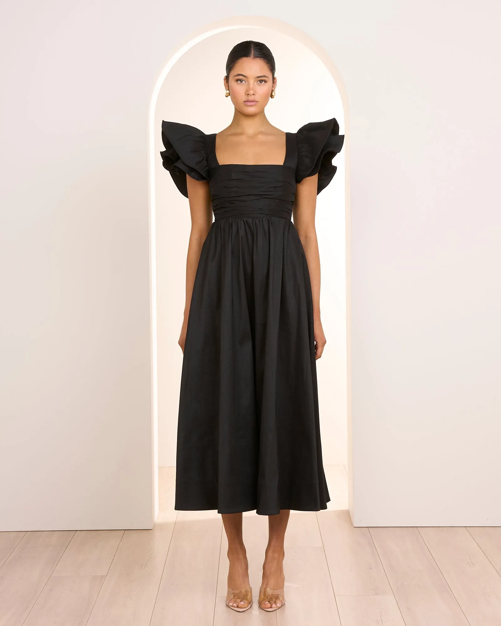 Tilly Flutter Sleeve Dress sold by Pilgrim