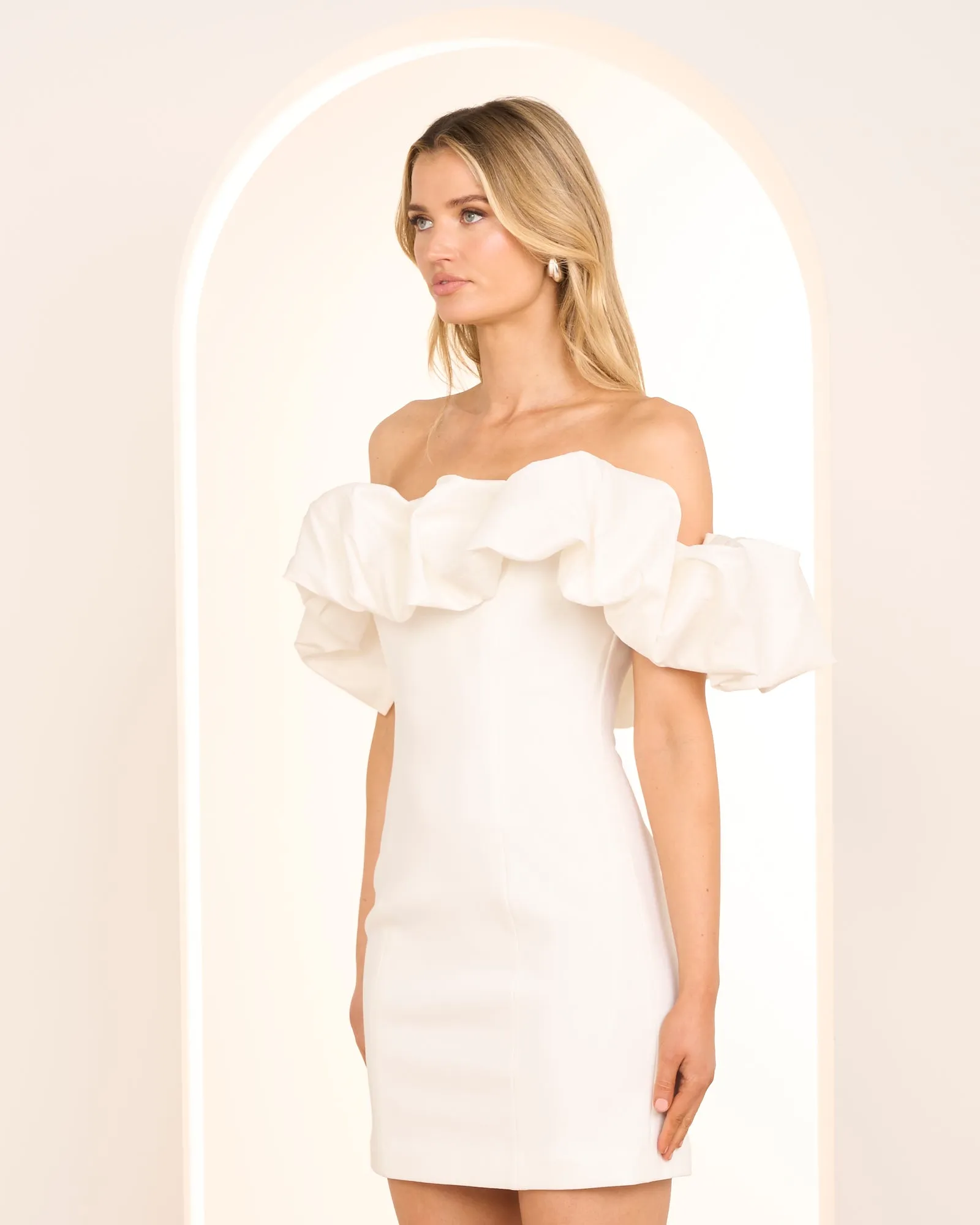 Elly Puff Shoulder Mini Dress sold by Pilgrim product image thumbnail 3