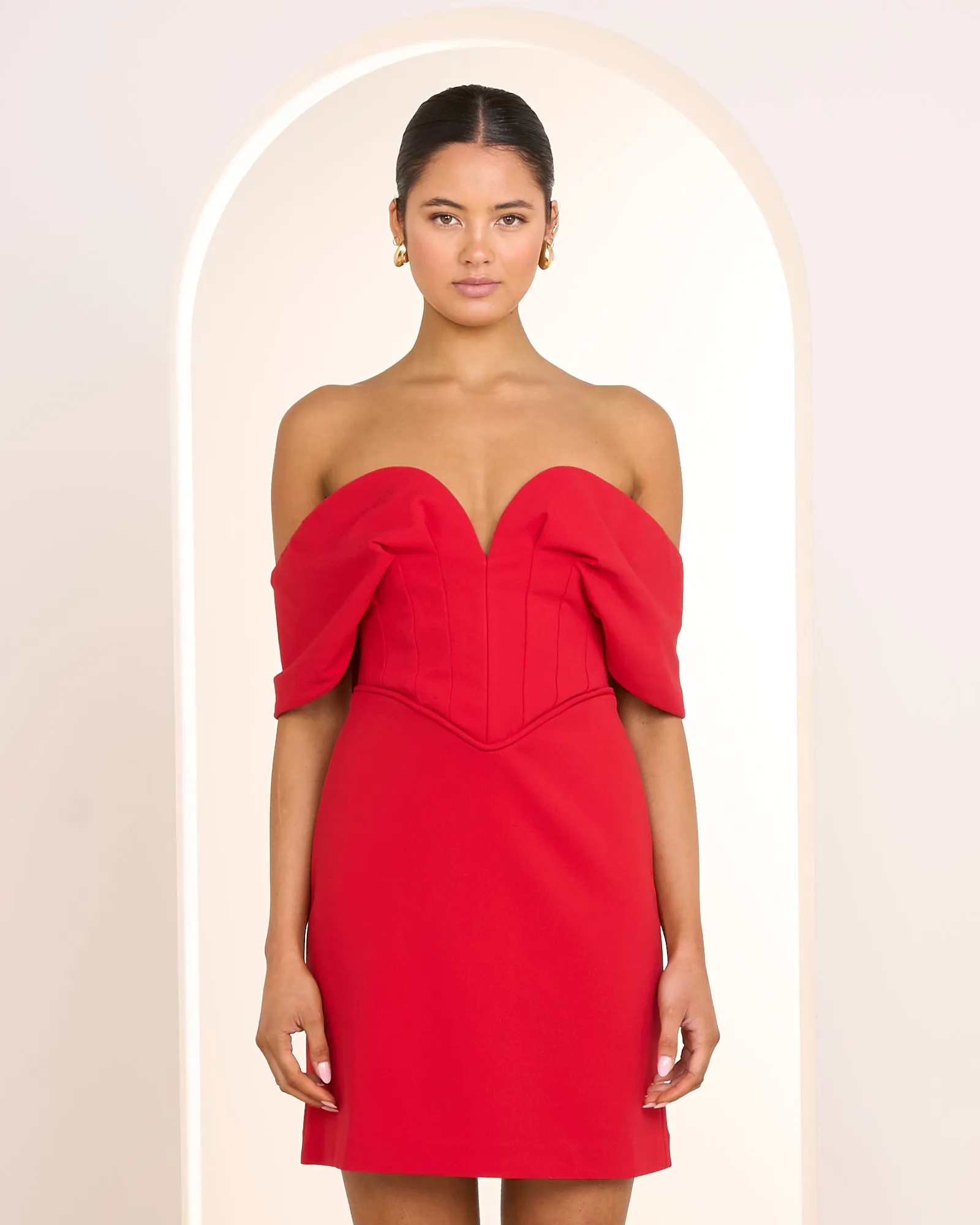 Sofi Off Shoulder Mini Dress sold by Pilgrim