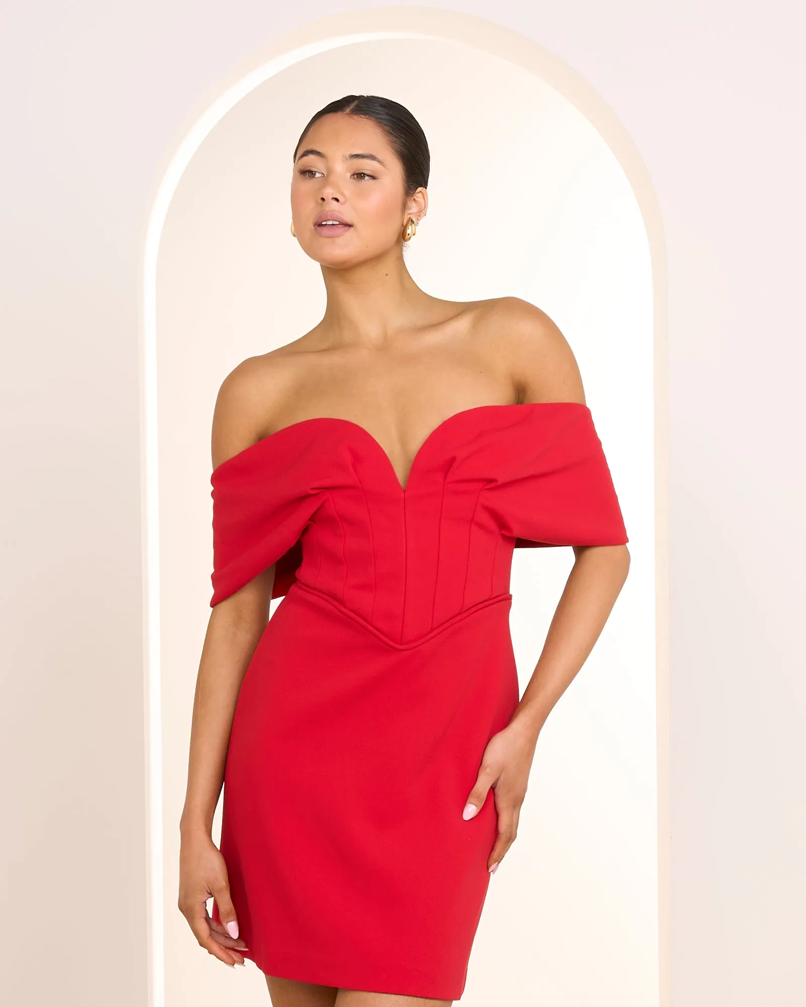 Sofi Off Shoulder Mini Dress sold by Pilgrim product image thumbnail 5