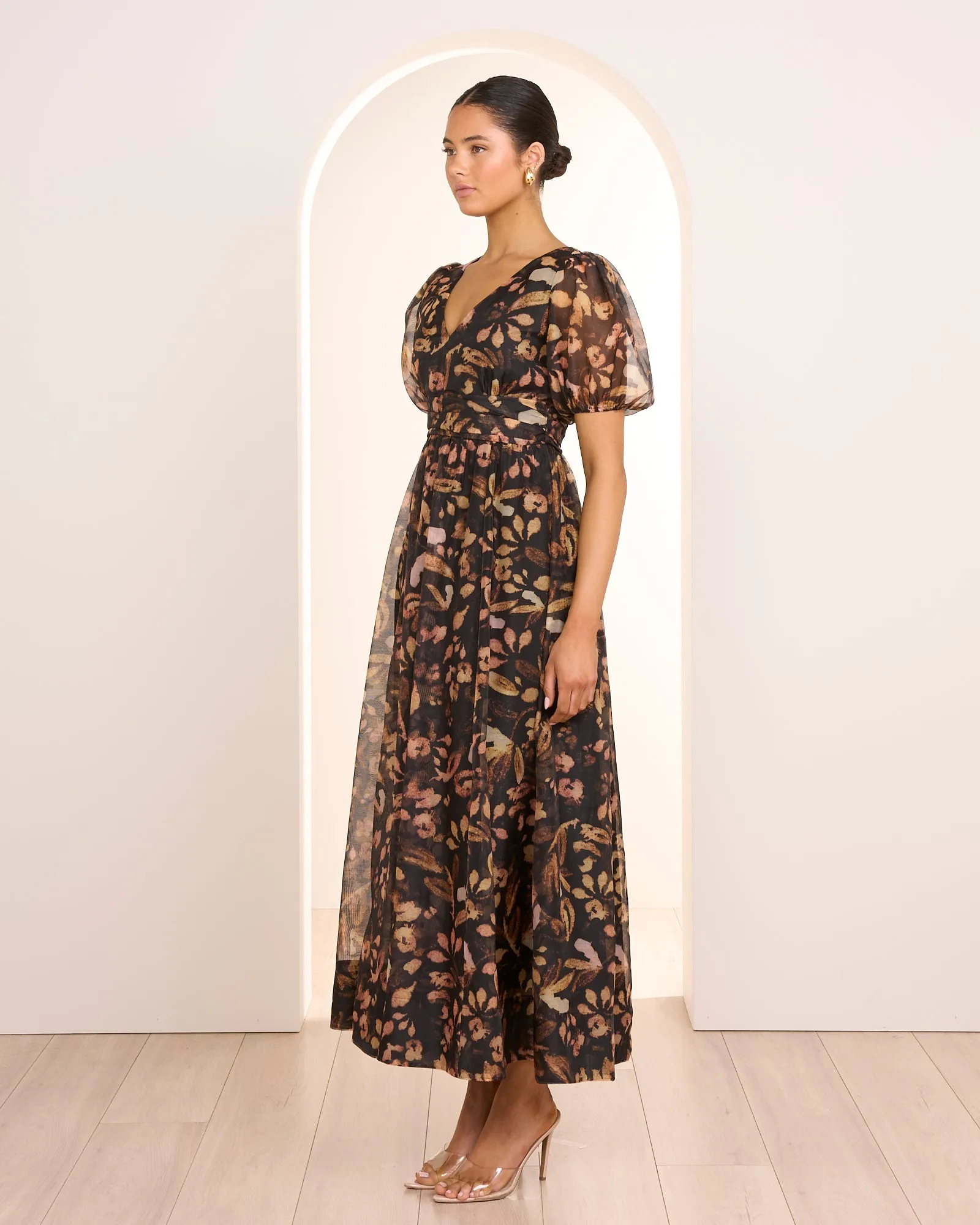 Vivi Puff Sleeve Maxi Dress sold by Pilgrim product image thumbnail 2