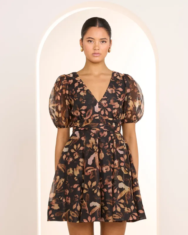 Vida Puff Sleeve Mini Dress sold by Pilgrim