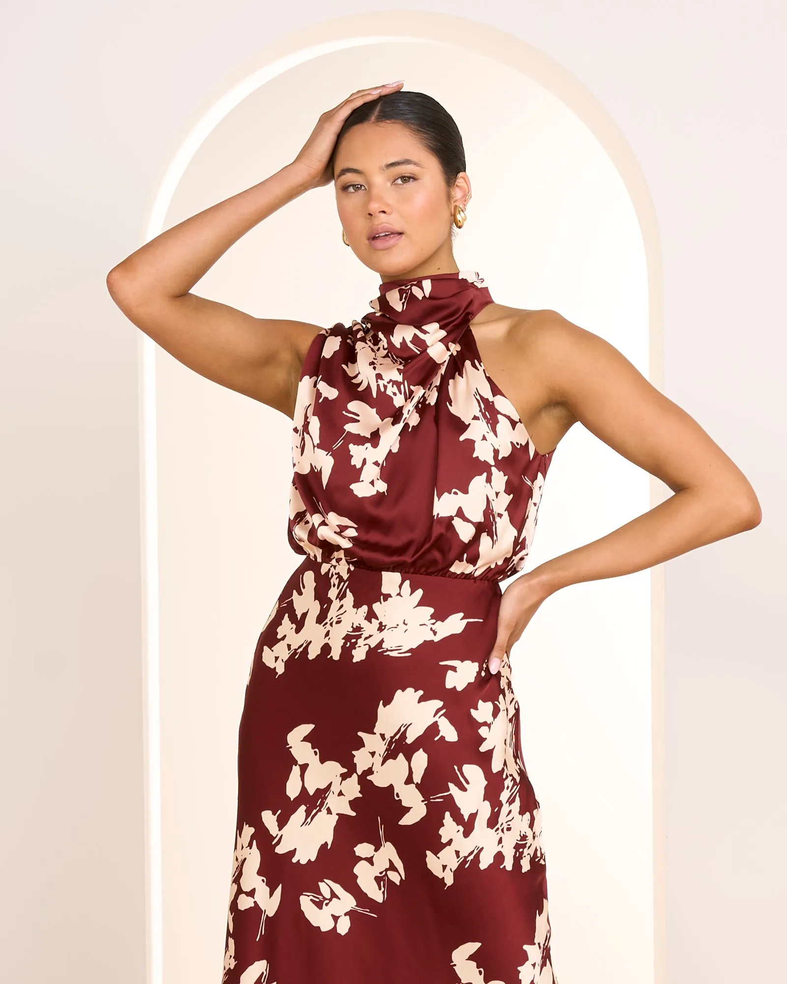 Theodore High Neck Midi Dress sold by Pilgrim product image thumbnail 5