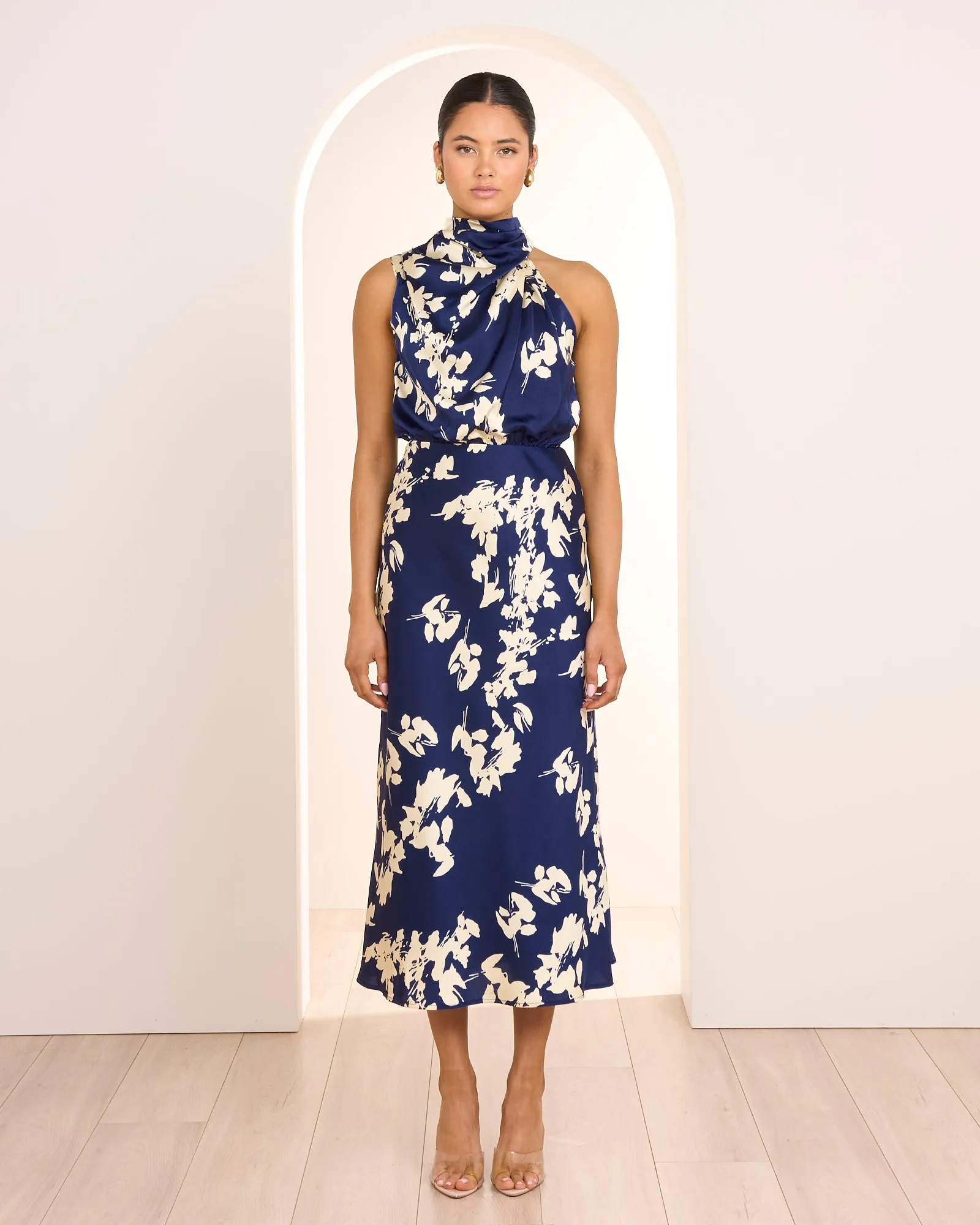 Drea High Neck Midi Dress sold by Pilgrim