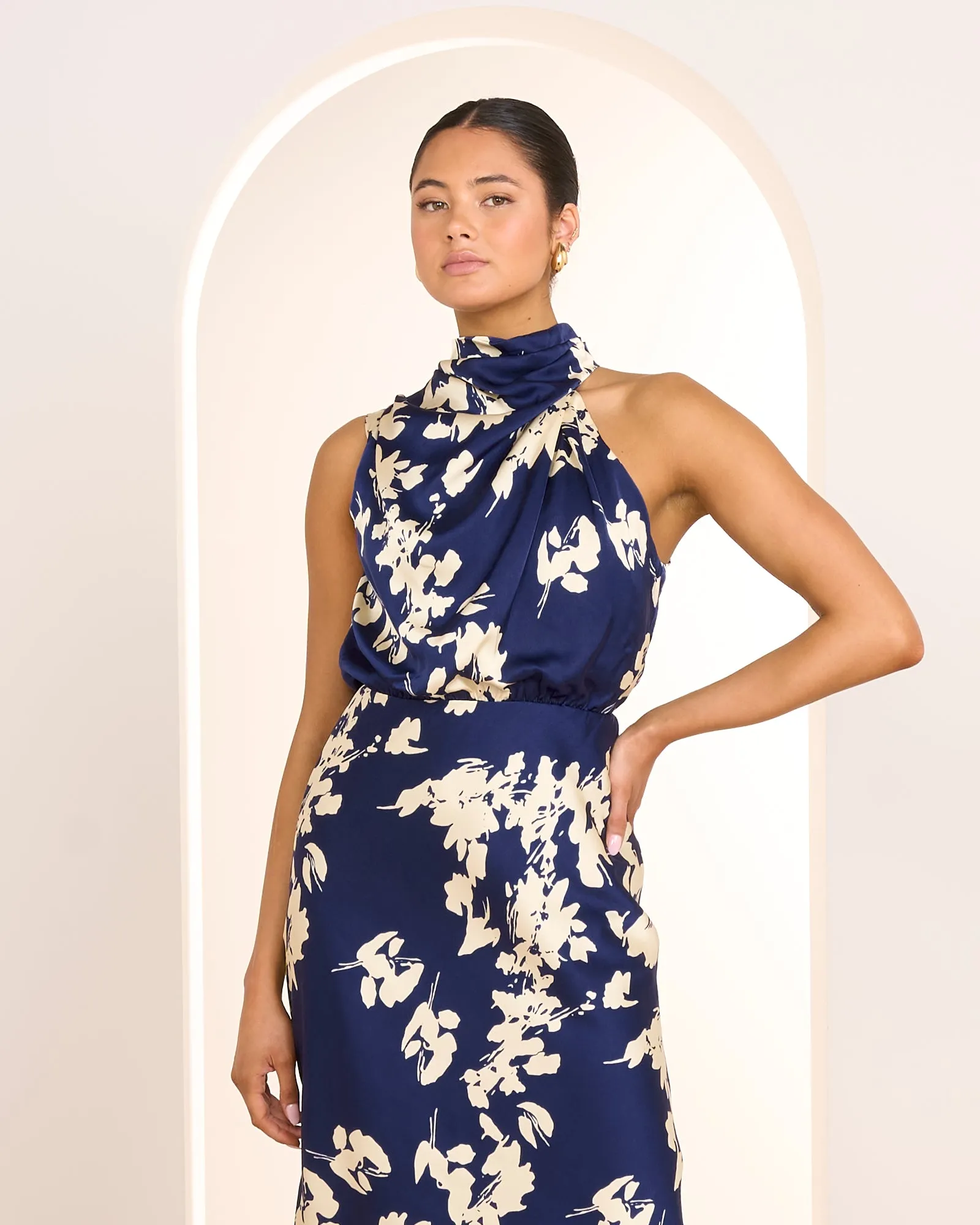 Drea High Neck Midi Dress sold by Pilgrim product image thumbnail 4