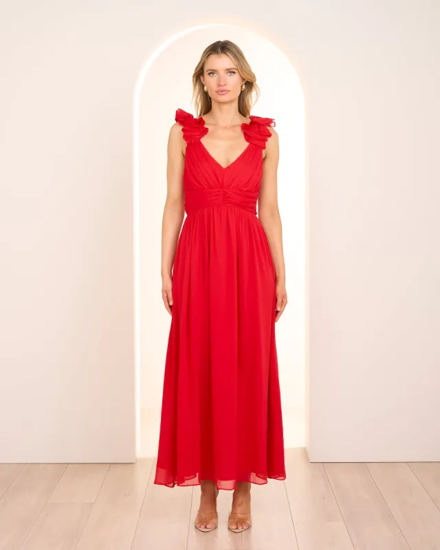 Cicero Ruffle Shoulder Dress sold by Pilgrim
