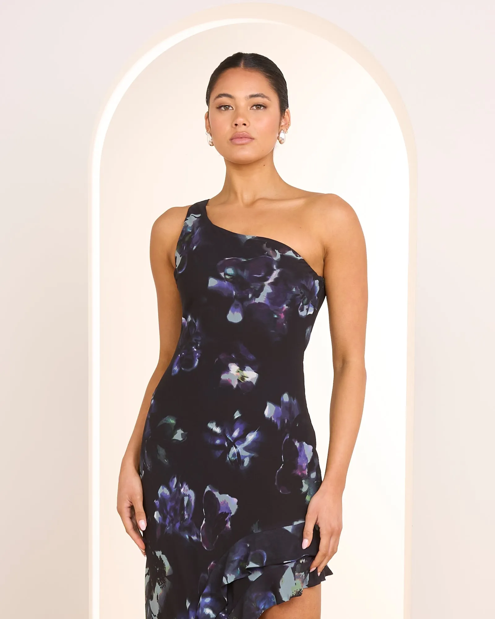 Lara Ruffle One Shoulder Gown sold by Pilgrim product image thumbnail 4