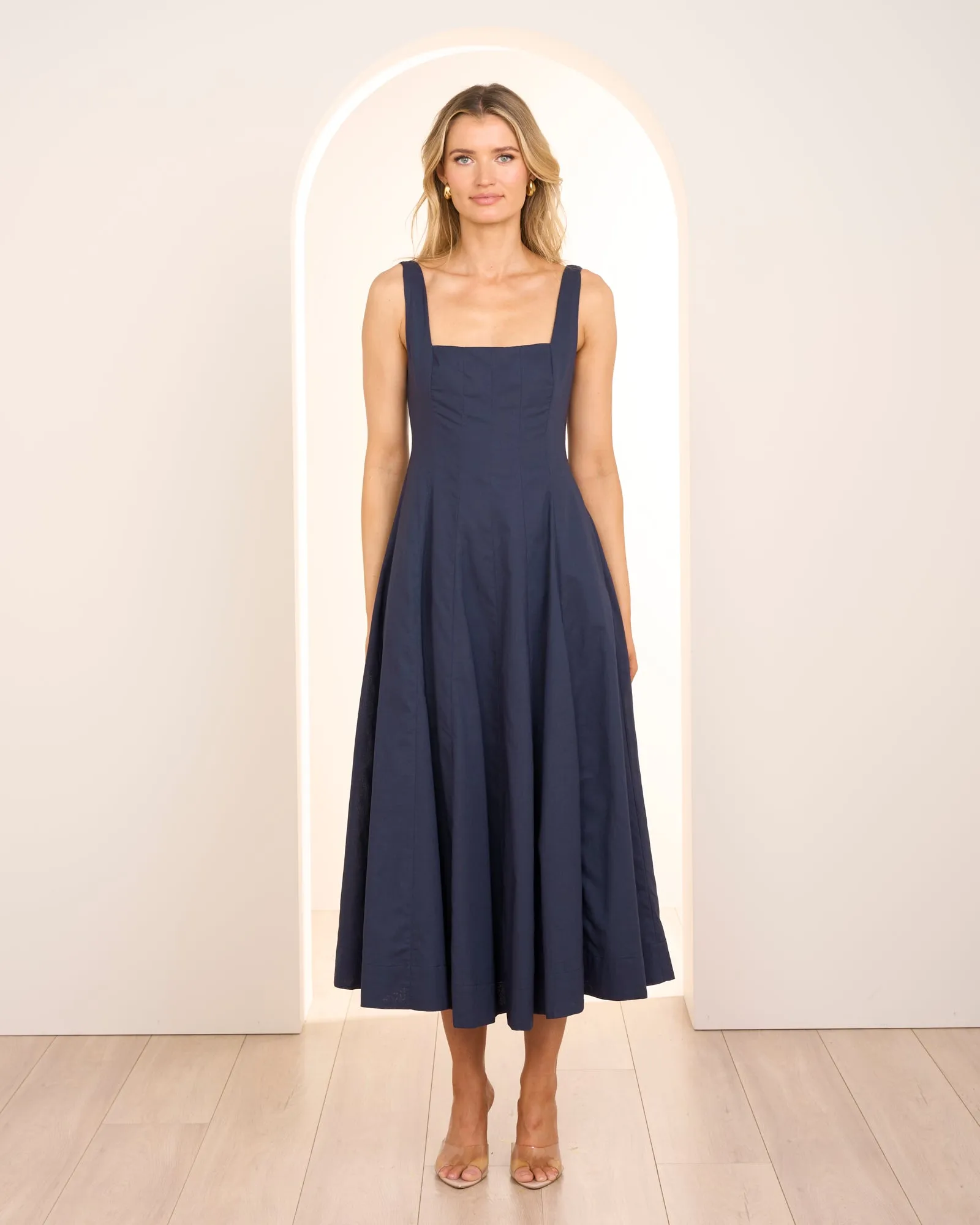 Raphera Square Neck Midi Dress sold by Pilgrim product image thumbnail 4