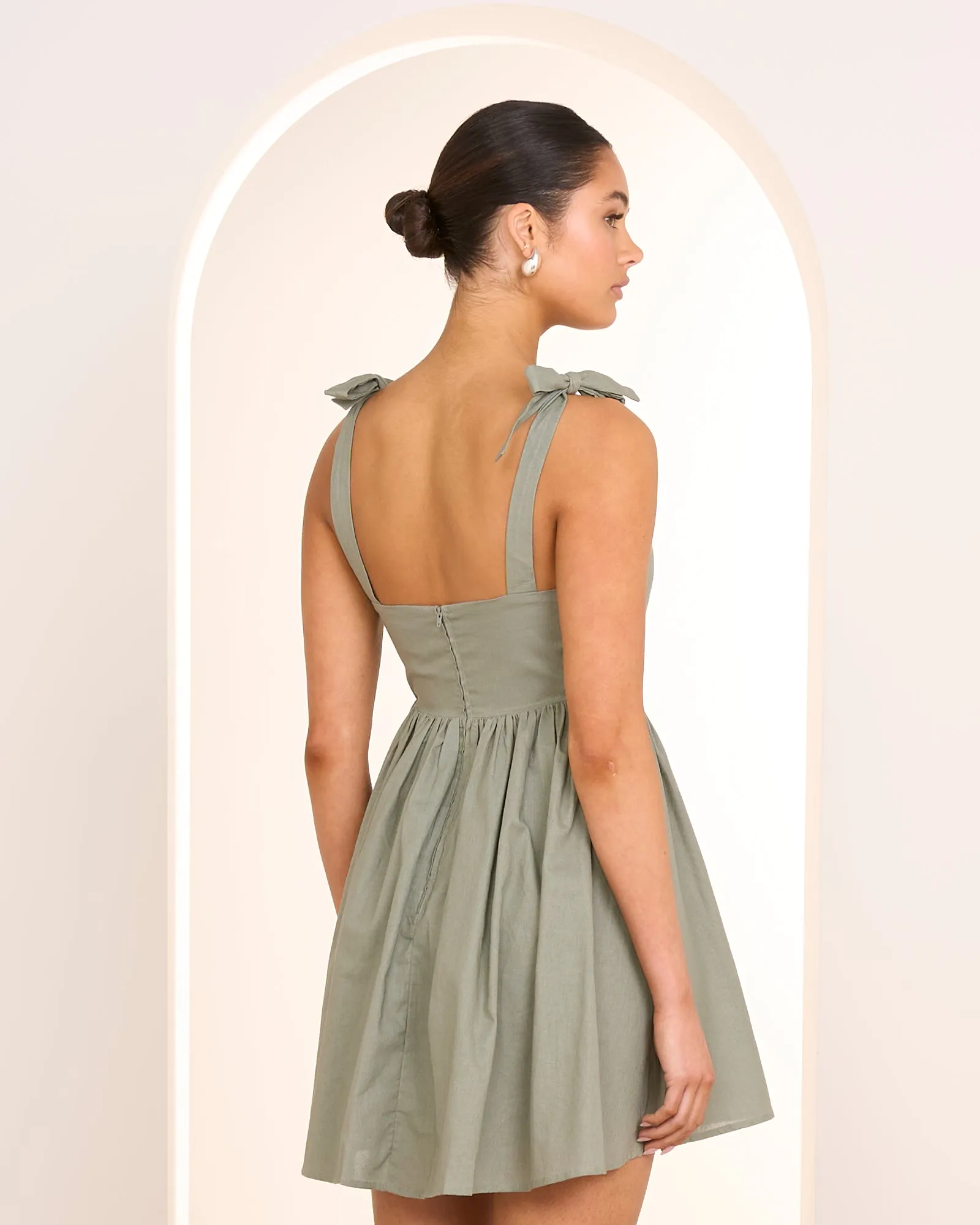 Mira Tie Shoulder Mini Dress sold by Pilgrim product image thumbnail 4