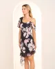 Anika Drape Neck Mini Dress sold by Pilgrim