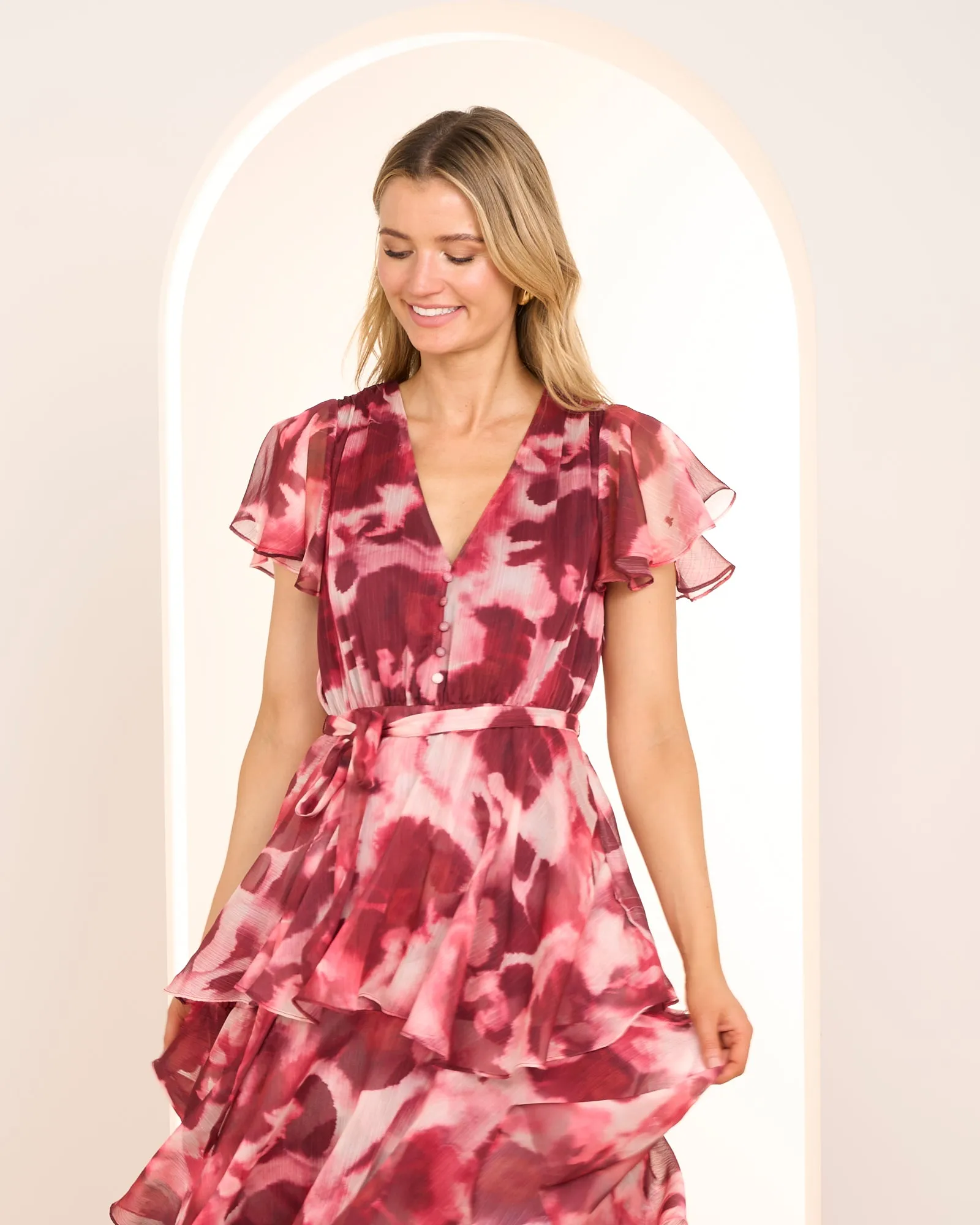 Nila Frill Tiered Maxi Dress sold by Pilgrim product image thumbnail 4