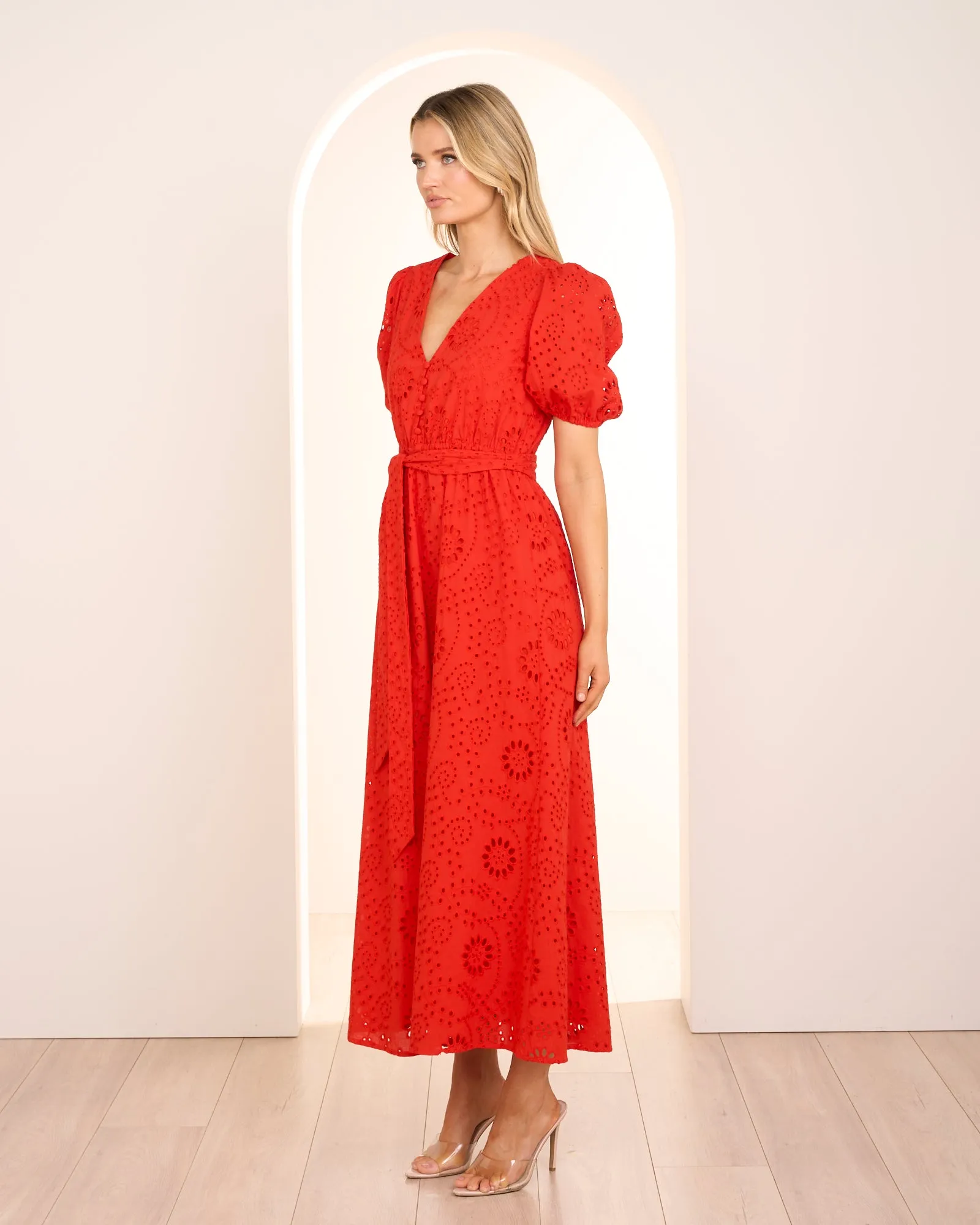 Everly V Neck Midi Dress sold by Pilgrim product image thumbnail 3