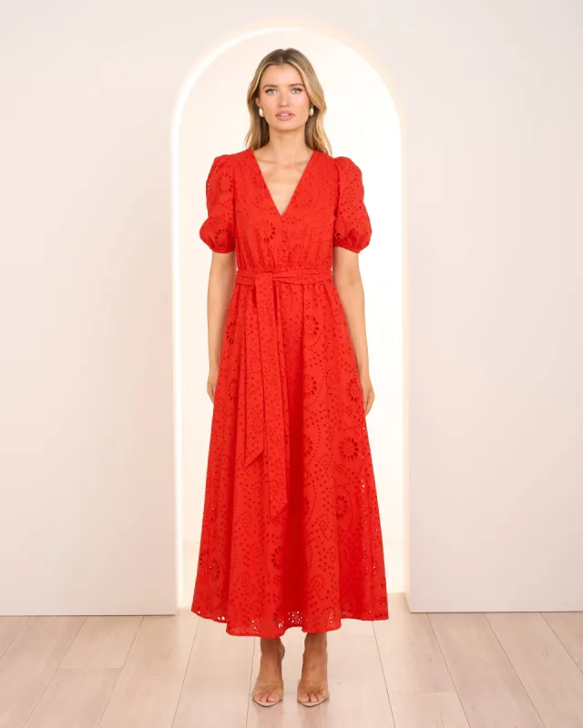 Everly V Neck Midi Dress sold by Pilgrim