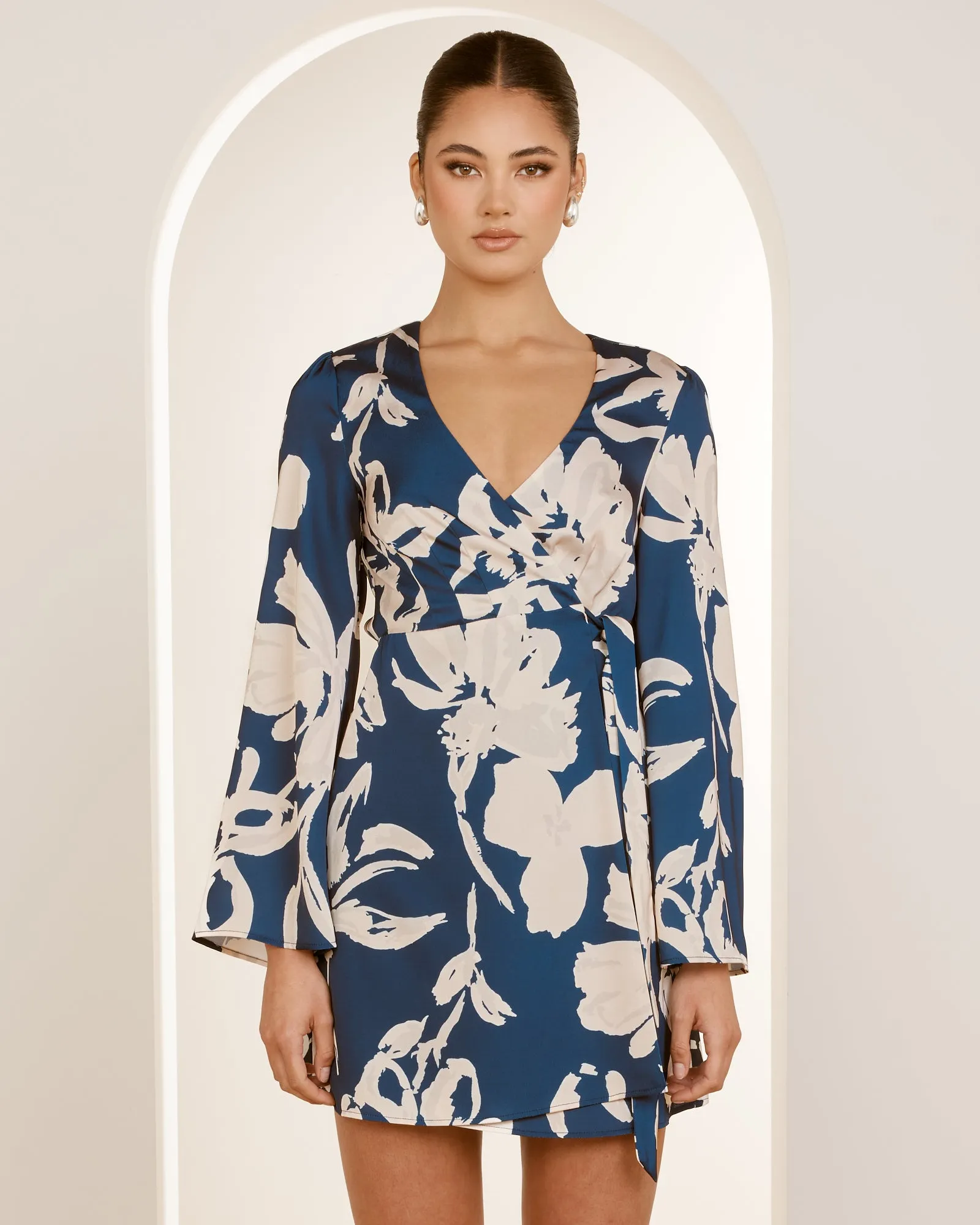 Matilda Wrap Mini Dress sold by Pilgrim