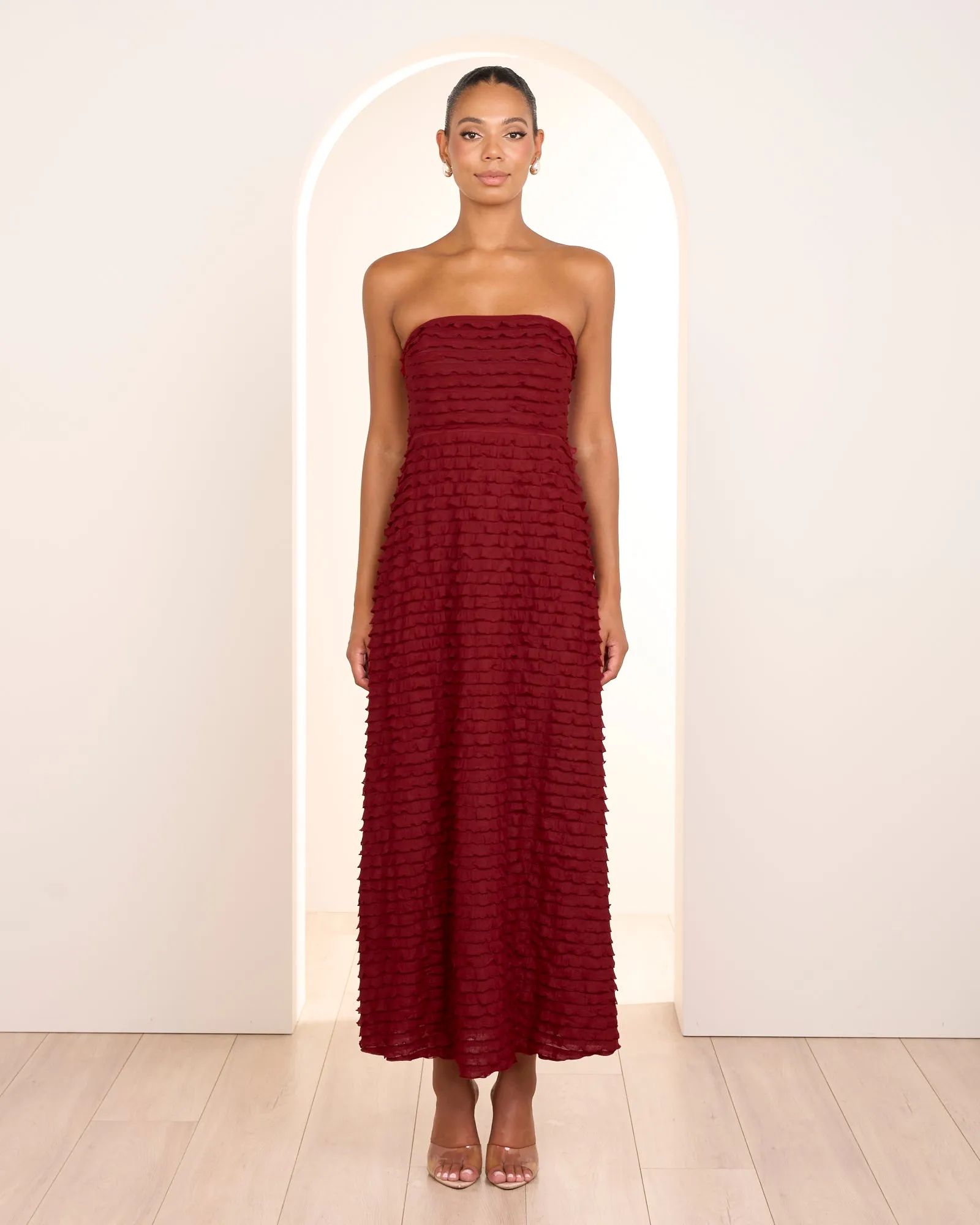 Nira Strapless Maxi Dress sold by Pilgrim
