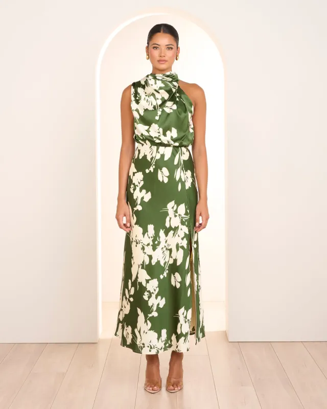 Demelza Satin Midi Dress sold by Pilgrim